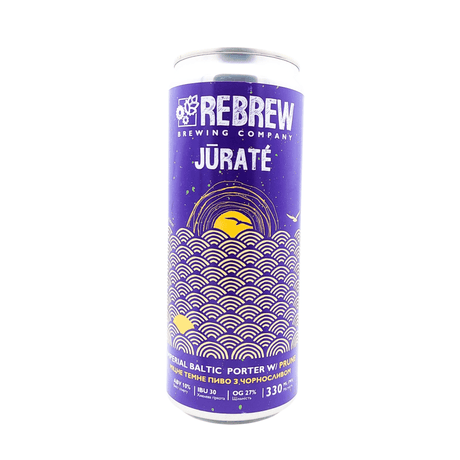Jūratė Prune (Imperial Baltic Porter) van brouwerij Rebrew - Porter van 10% in blik