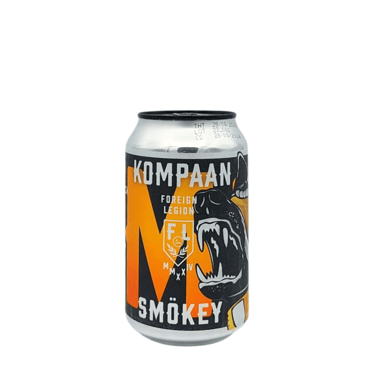 Smokey (Smoked Doppelbock Slivovic Barrel Aged) van brouwerij Kompaan - Bock - Doppelbock van 10% in blik