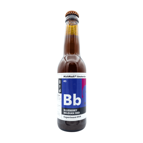 Blueberry Belgian Red (Cellar Aged Brett Beer) van brouwerij MishMash Amsterdam - Brett Beer van 6,5% in fles