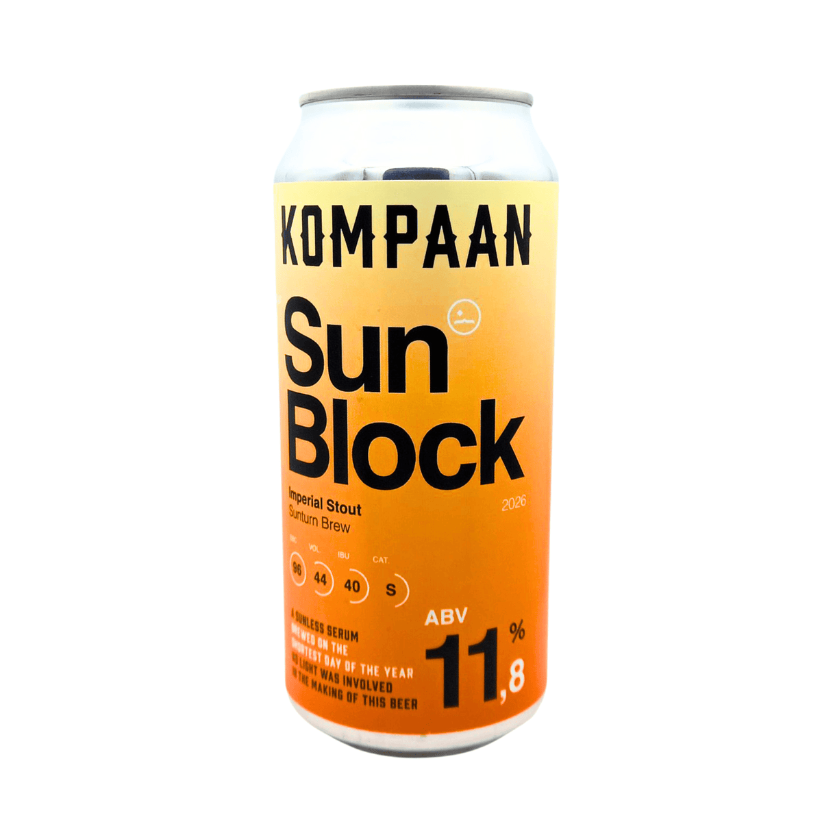 Sunblock van brouwerij Kompaan - Imperial Stout van 11,8%