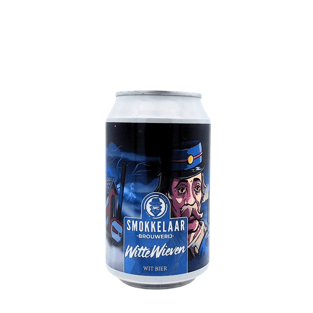 Witte Wieven van brouwerij Brouwerij de Smokkelaar - Witbier van 4,5% in blik