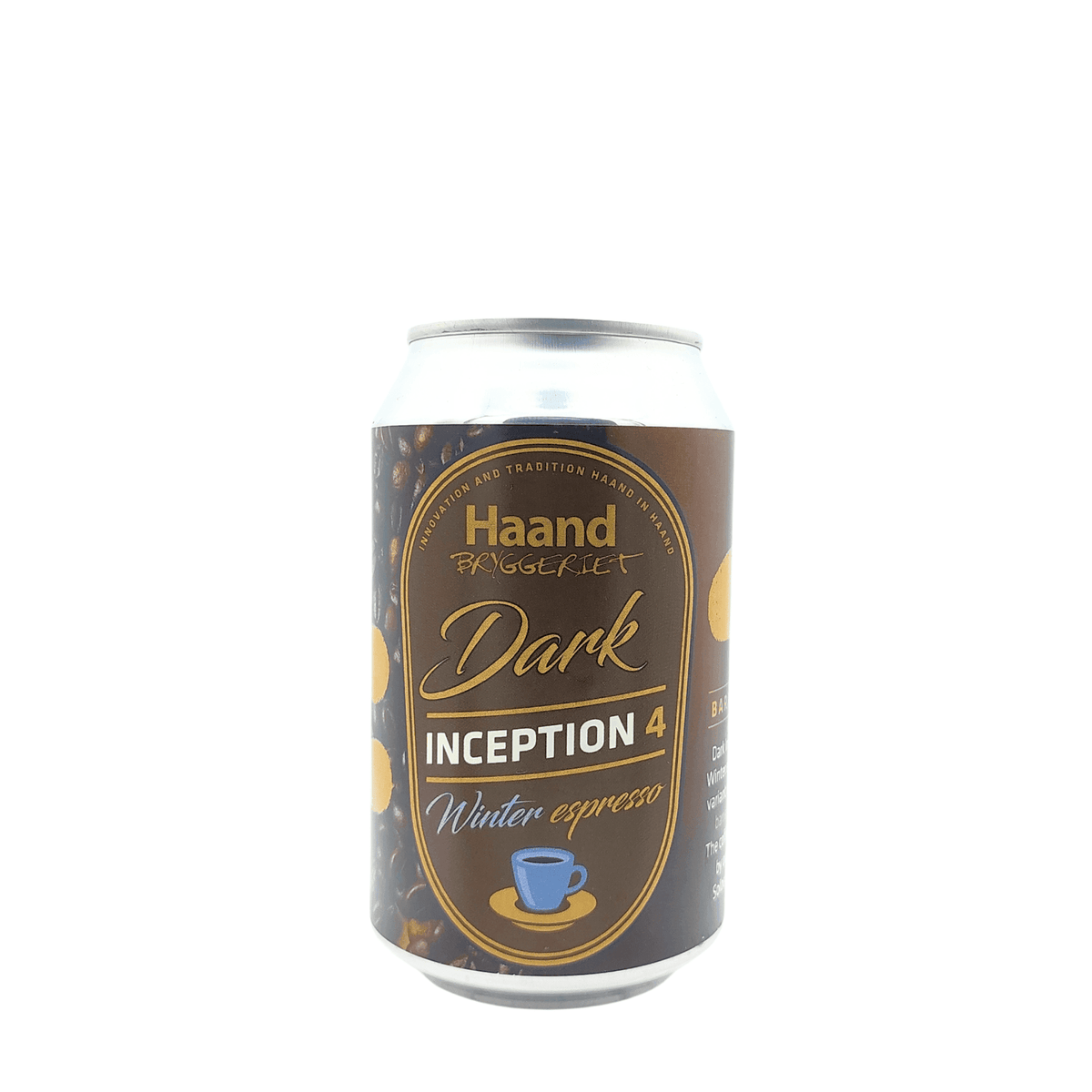 Dark Inception #4 Espresso (Barrel Aged Imperial Stout) van brouwerij Haand Bryggeriet - Imperial Stout van 12,5% in blik