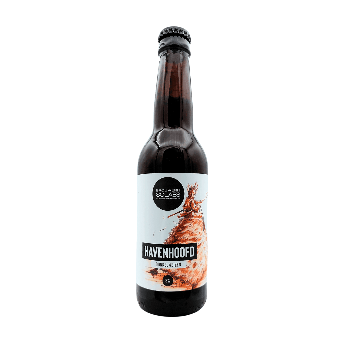 Havenhoofd van brouwerij Solaes - Dunkelweizen van 5% in fles
