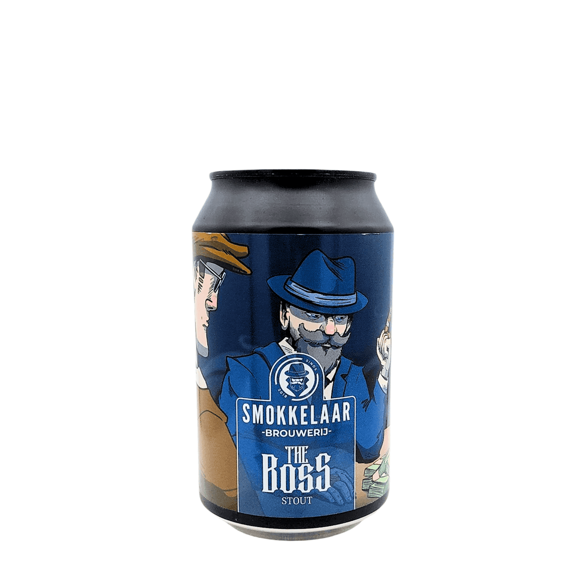 The Boss van brouwerij Brouwerij de Smokkelaar - Stout van 9% in blik