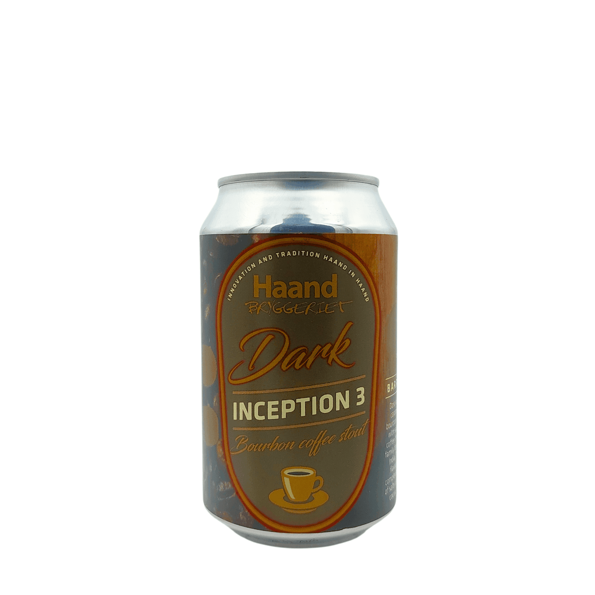Dark Inception #3 Bourbon Barrel Aged van brouwerij Haand Bryggeriet - Imperial Stout van 12% in blik