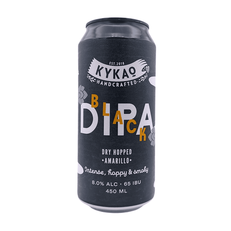 Black DIPA van brouwerij Kykao - Double IPA van 8% in blik van 450ml