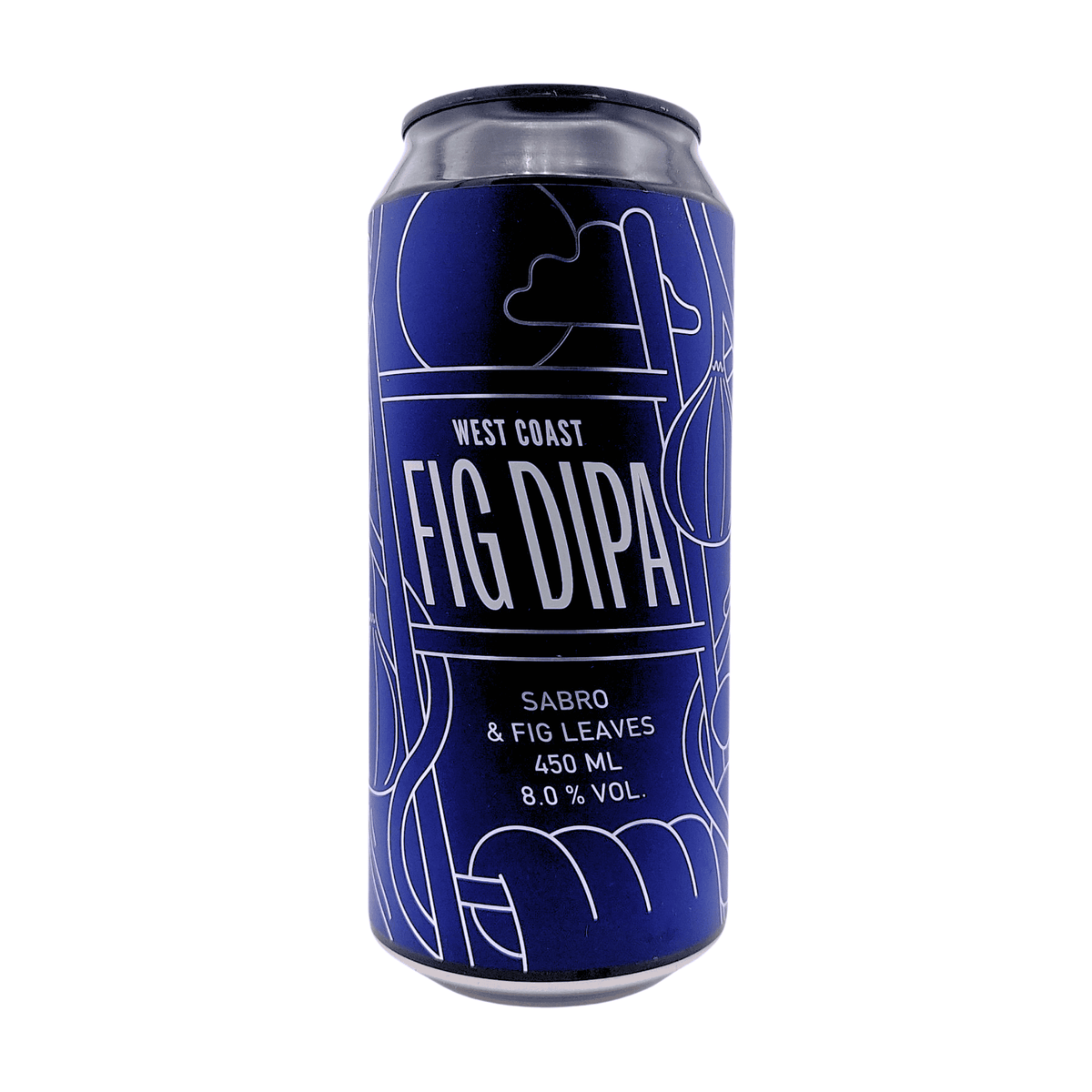 West Coast Fig (DIPA) van brouwerij Kykao - Double IPA van 8% in blik van 450ml