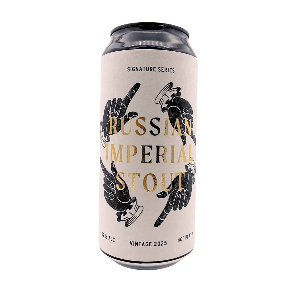 Russian Imperial Stout - Vintage 2025 van brouwerij Kykao - Imperial Stout van 12% in blik van 450ml