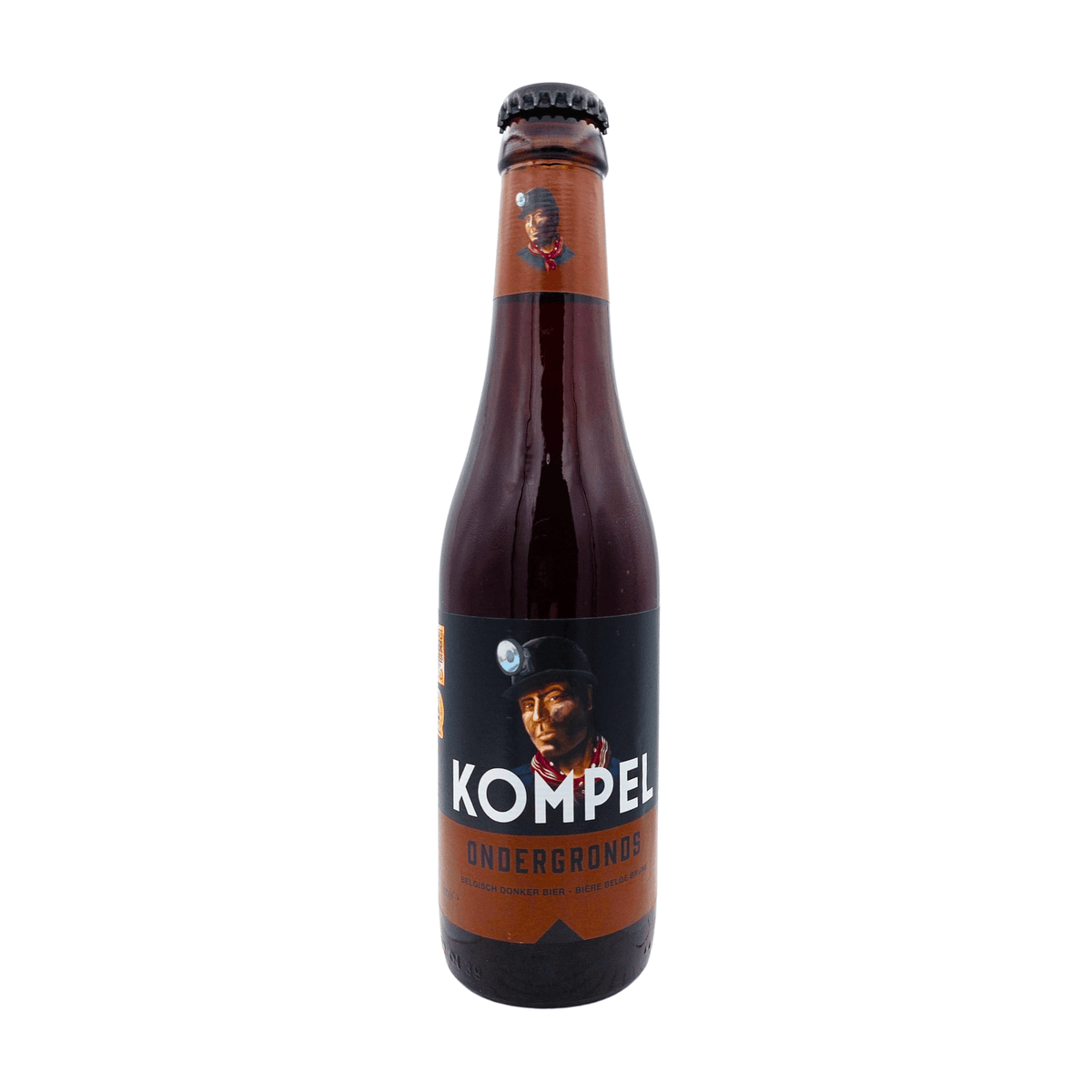 Ondergronds (Belgisch Donker) van brouwerij Kompel - Amber, donker & rijk van 6% in fles