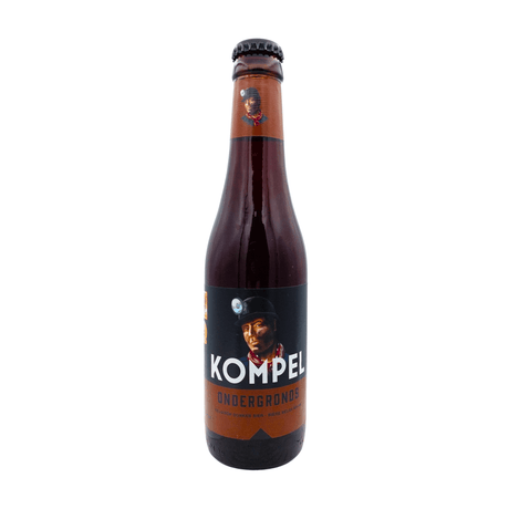 Ondergronds (Belgisch Donker) van brouwerij Kompel - Amber, donker & rijk van 6% in fles