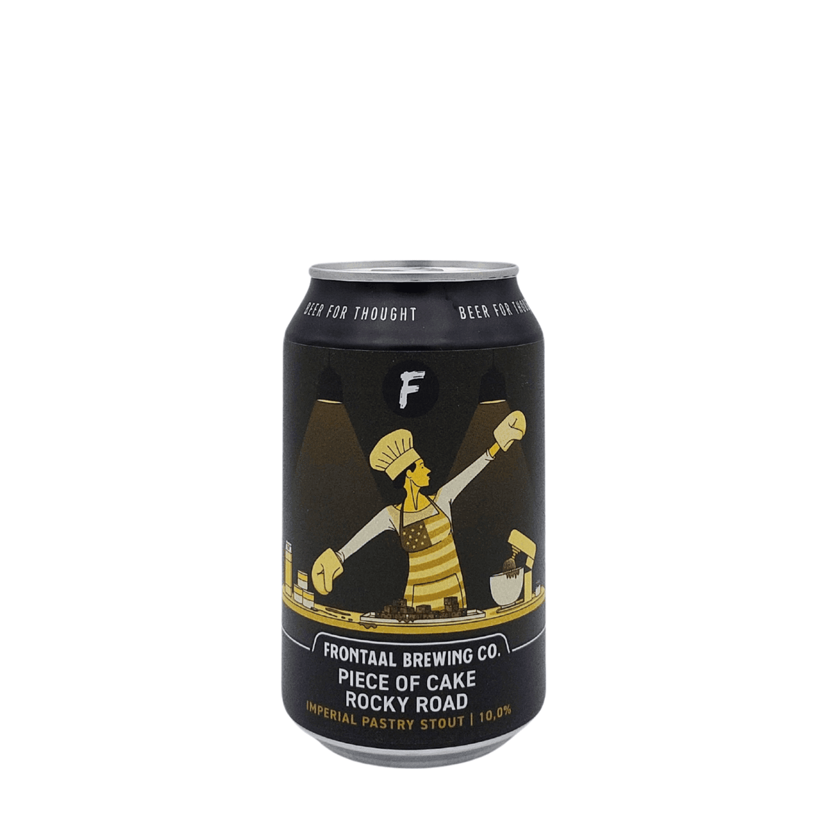 Piece of Cake Rocky Road (Imperial Pastry Stout) van brouwerij Frontaal - Imperial Stout van 10% in blik
