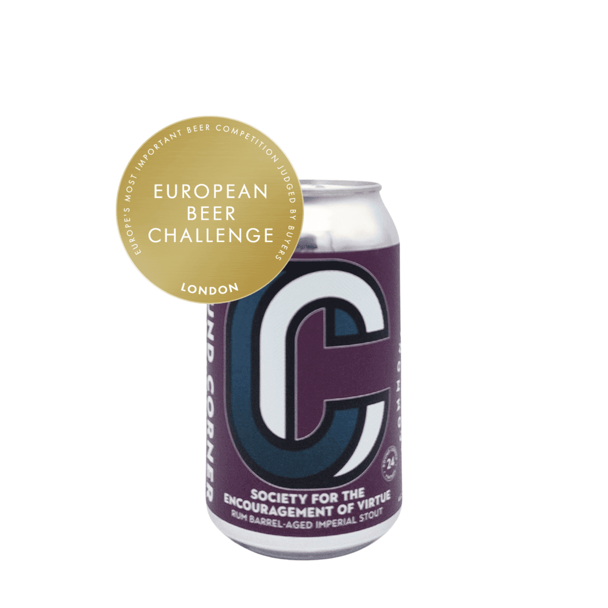 Society for the Encouragement of Virtue (Rum Barrel-Aged Imperial Stout) van brouwerij Round Corner Brewing - Rum Barrel