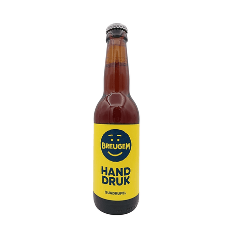 Handdruk van brouwerij Breugem - Quadrupel van 10,3% in fles