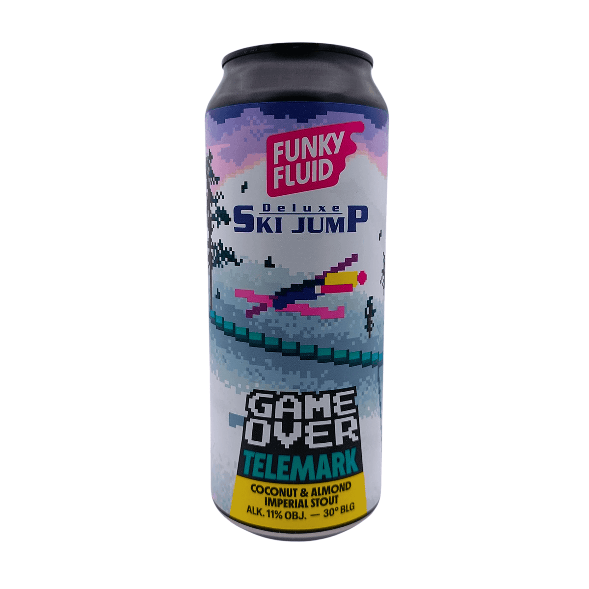 Game Over: Telemark (Pastry Stout) van brouwerij Funky Fluid - Imperial Stout van 11% in blik