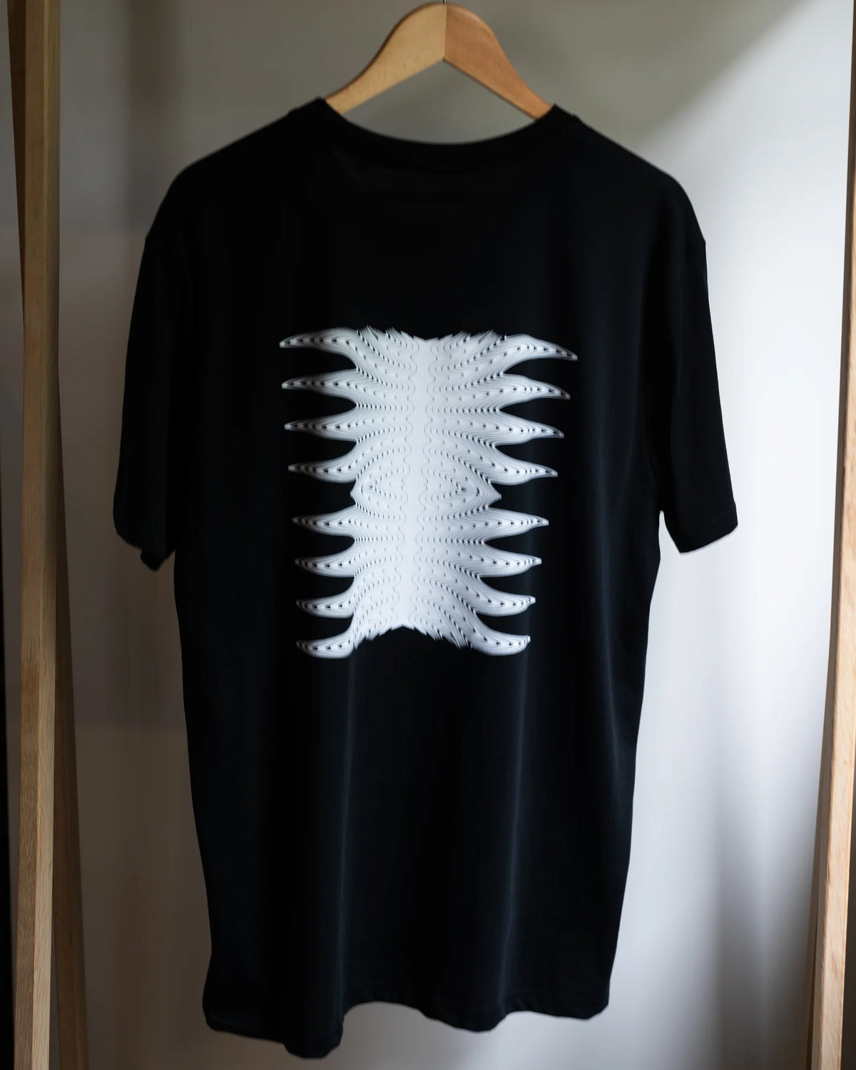 Etiket van T-shirt (Wit/Zwart), speciaalbier van brouwerij Gamma