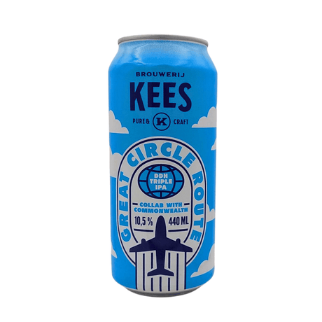 Great Circle Route (DDH Triple IPA) - Brouwerij Kees x Commonwealth van brouwerij Kees - Imperial IPA van 10,5% in blik