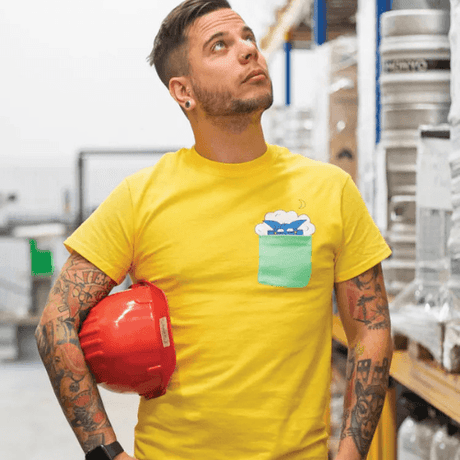 T-Shirt MONYO - geel (Man / Vrouw) - speciaalbier