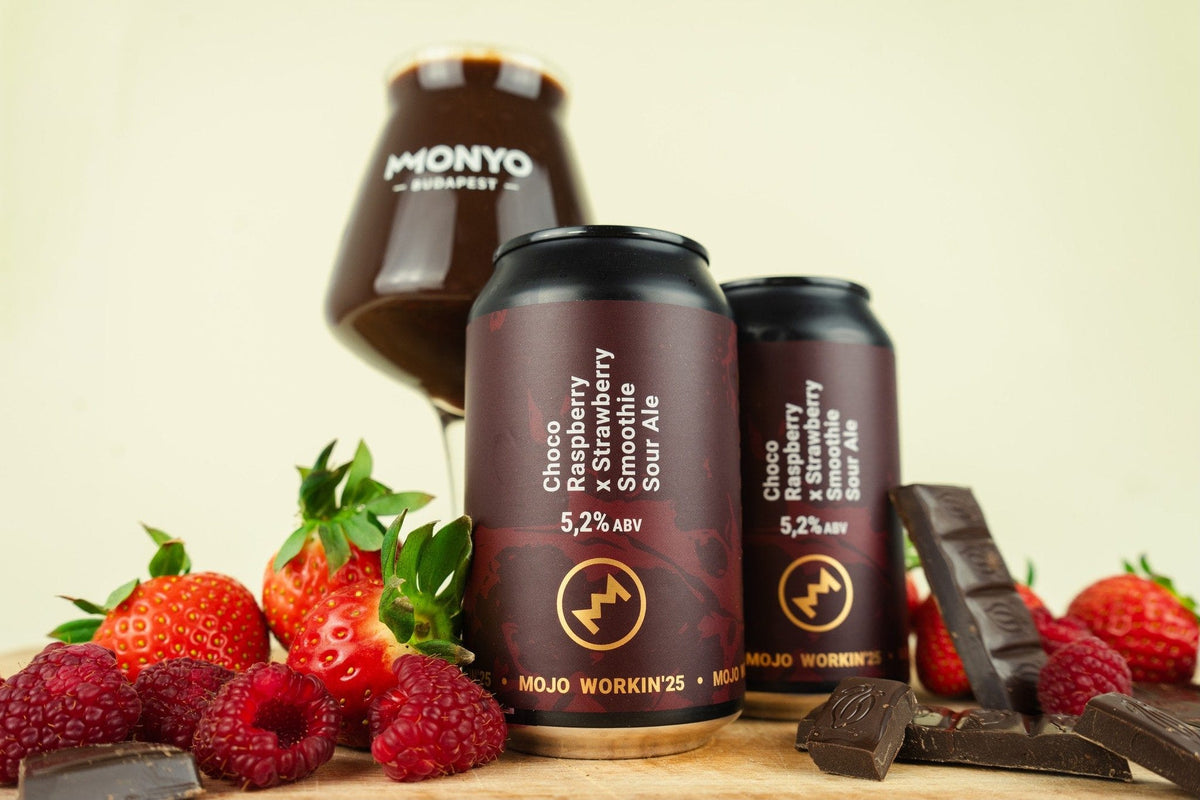 Mojo Workin'25 Choco Raspberry x Strawberry (Smoothie Sour Ale) van MONYO - Sour speciaalbier kopen bij My Dear Beer