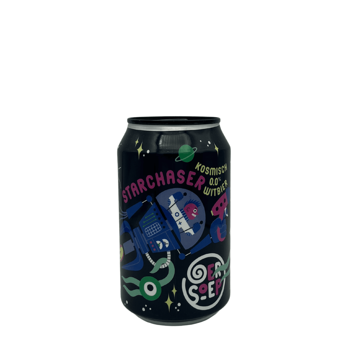 Starchaser (0.0% Wit) van brouwerij Oersoep - Alcoholvrij van 0% in blik