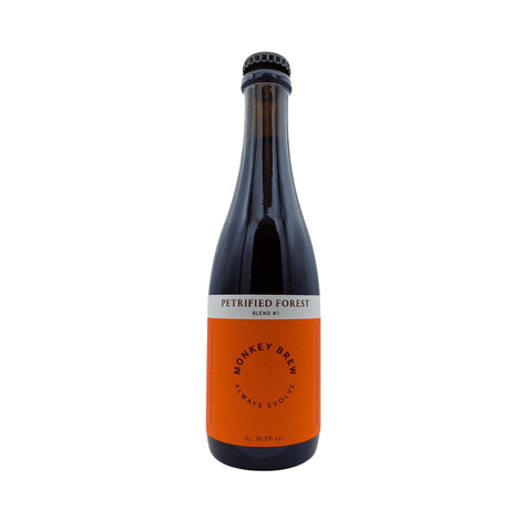 Petrified Forest van brouwerij Monkey Brew - Barrel Aged Wild Ale van 10,5% in fles
