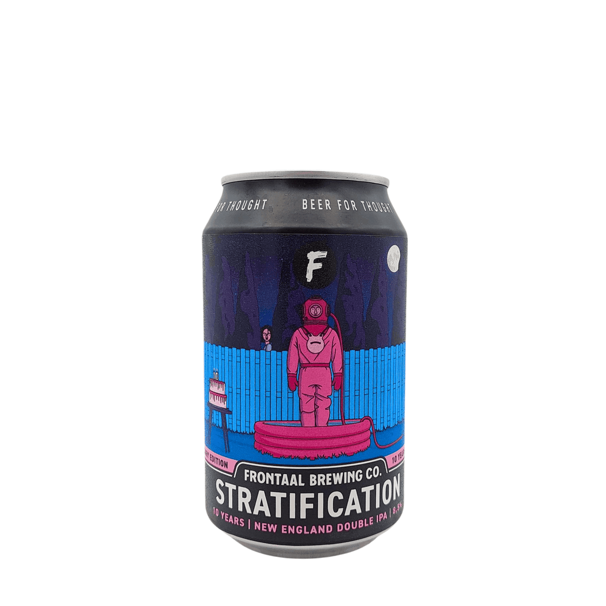 Stratification (New England Double IPA) van brouwerij Frontaal - Double NEIPA in blik