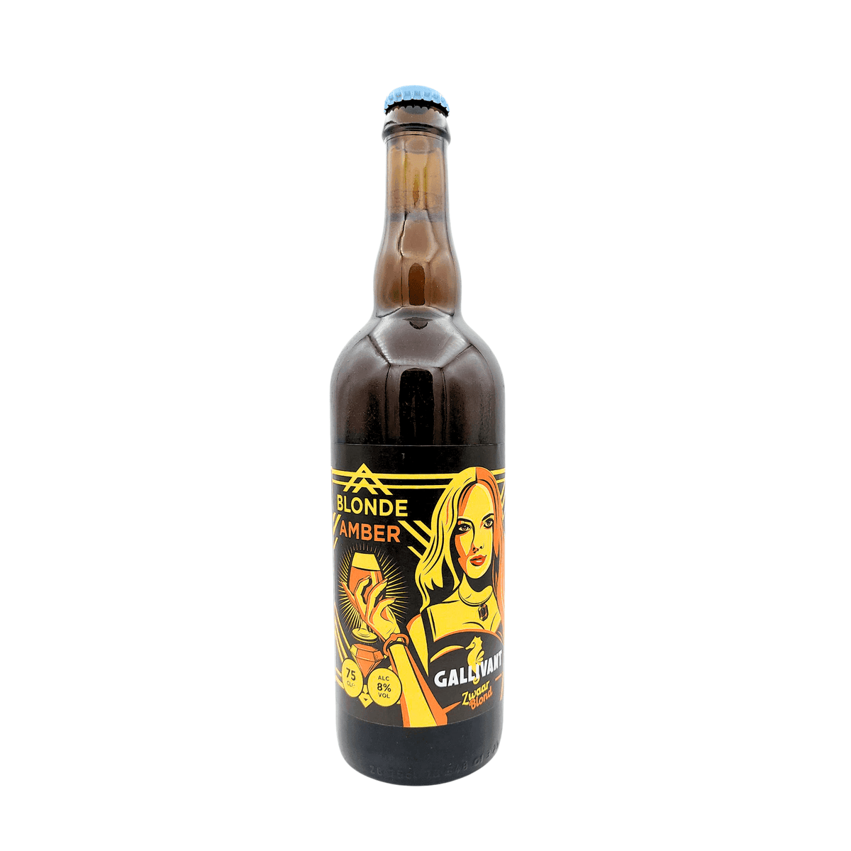 Blond Amber 75cl van brouwerij Gallivant - Zwaar blond van 8% in fles