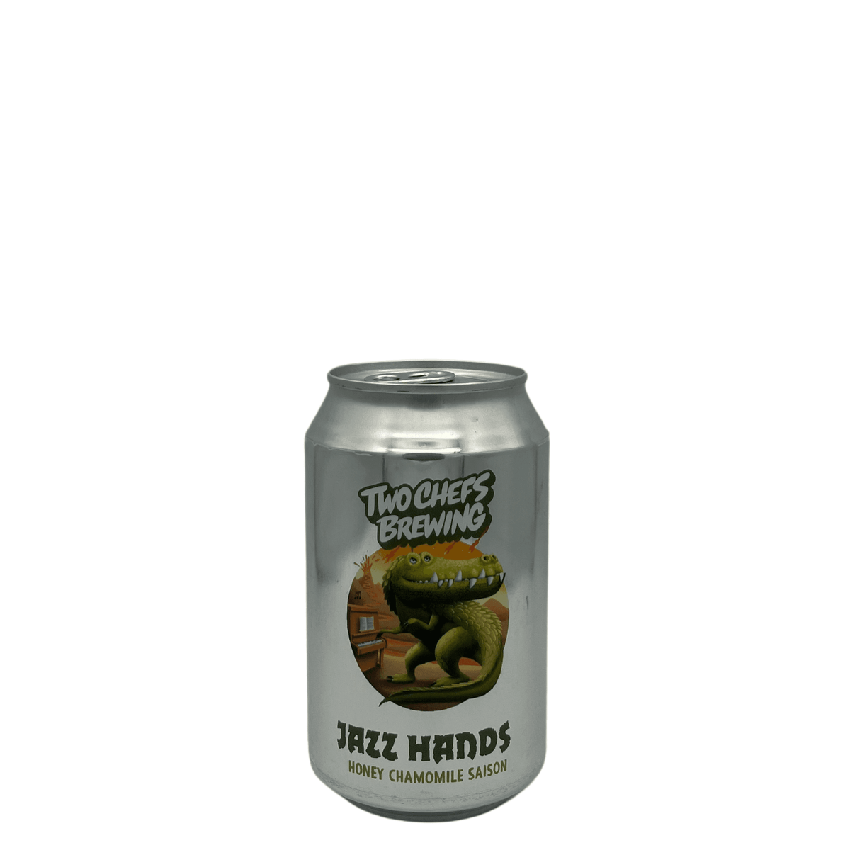 Jazz Hands (Honey Chamomile Saison) van brouwerij Two Chefs Brewing - Saison - Farmhouse Ale van 6% in blik