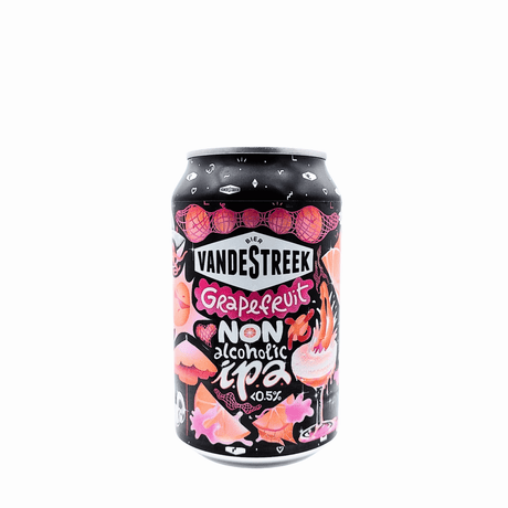 Grapefruit (Alcoholarme IPA) van brouwerij VandeStreek - Non-Alcoholic Pacific IPA van 0,5% in blik van 330ml