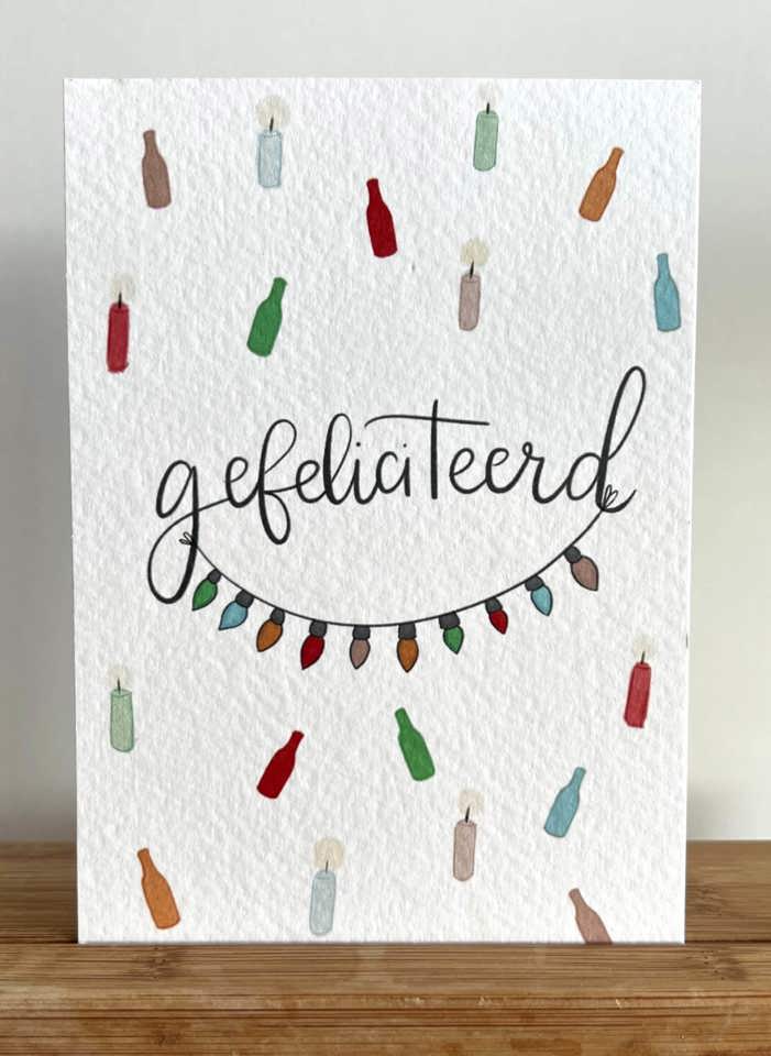 "Gefeliciteerd"-wenskaart - speciaalbier