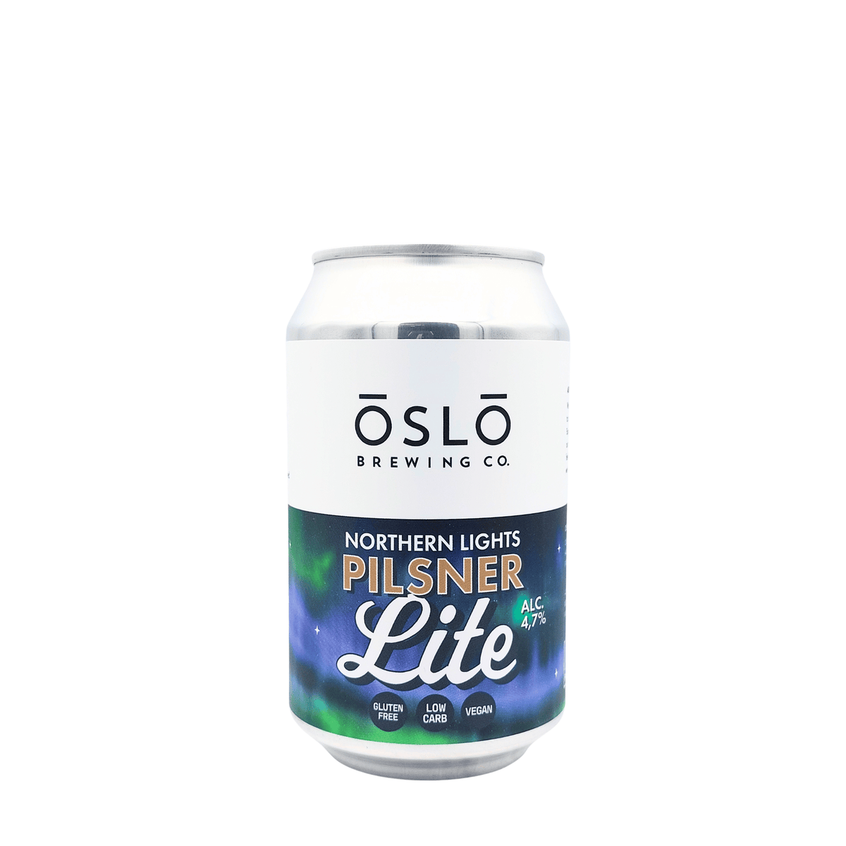 Northern Lights van Oslo Brewing – Lager uit Noorwegen, blik
