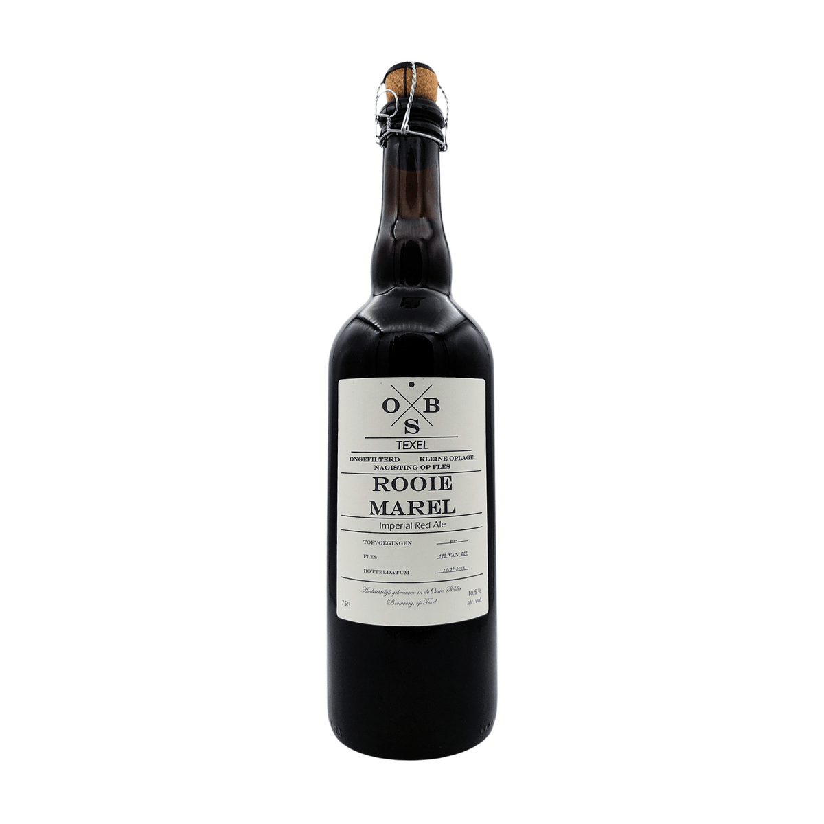 Rooie Marel van brouwerij Ouwe Skilder Brouwerij - Red Ale van 10,5% in fles van 750ml