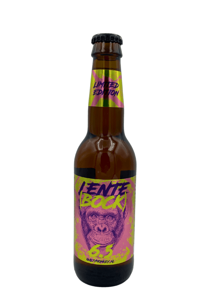Lentebock Limited Edition van brouwerij Guilty Monkey - Bockbier van 6,5% in fles