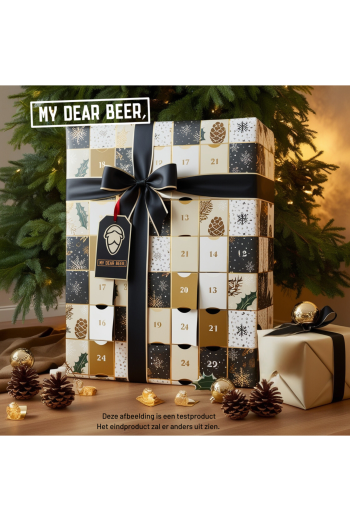 Kies met kerst 2024 voor het beste bierpakket van allemaal; de bier adventskalender 2024 van My Dear Beer!