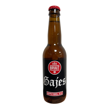 Afbeelding van Bruut Gajes Tripel – Een krachtig, kruidig blond bier met een alcoholpercentage van 8%, perfect voor liefhebbers van karaktervolle tripels.