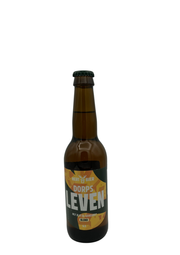 Geniet van Dorps Leven, een heerlijk blond bier van de Veluwe. Voeg hem toe aan jouw unieke bierpakket!