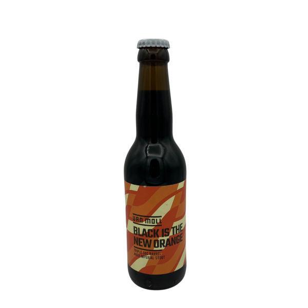 Van Moll Black is the New Orange Imperial Stout met tonen van sinaasappel en donkere chocolade