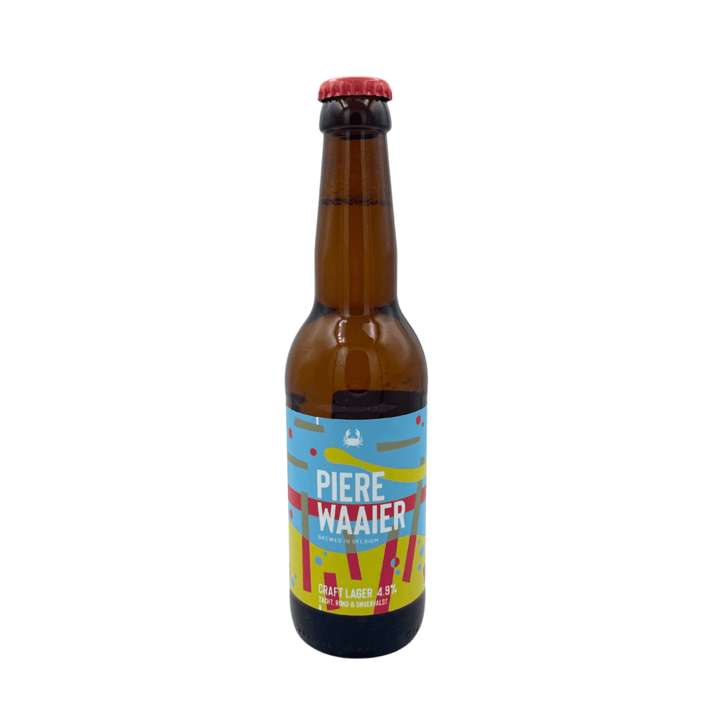 Pierewaaier pilsener van Scheldebrouwerij met frisse, bittere afdronk en kruidige hoptoets