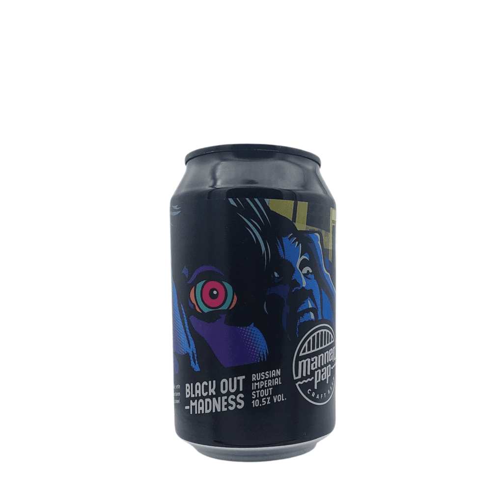 Blackout Madness stout – krachtig donker bier met koffie en chocolade van Mannenpap