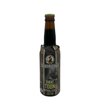 Dikke Toon Imperial Stout van BrouwerSnös met tonen van pure chocolade en koffie