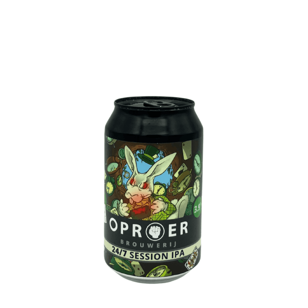 Oproer 24/7 Session IPA met fruitige hoparoma’s en verfrissende smaak