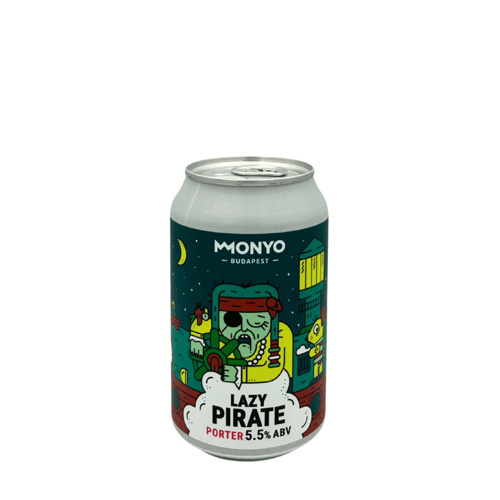 Monyo Lazy Pirate Porter – Donkere porter met mout- en chocoladetonen, 5.5% alcohol