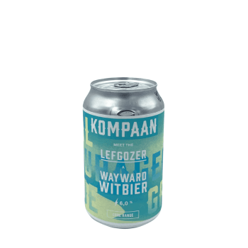Lefgozer witbier van Kompaan met citrus- en koriandertonen
