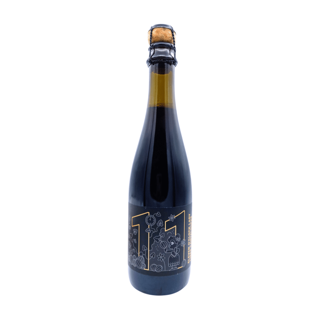 MONYO quadrupel zwart donkergrijs goud label dessert bier