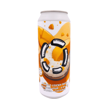Mango Sticky Rice smoothie sour oranje zwart wit label tropisch bier