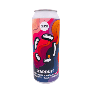 Stardust neipa roze lila label tropisch bier