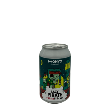 Monyo Lazy Pirate Porter – Donkere porter met mout- en chocoladetonen, 5.5% alcohol