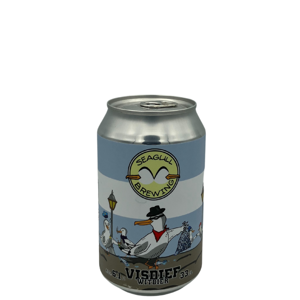 Visdief witbier van Seagull Brewery met citrus- en kruidentonen