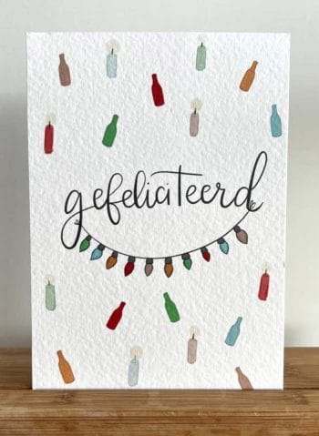 "Gefeliciteerd"-wenskaart