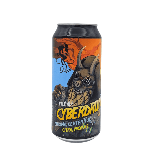 Speciaalbier Cyberdrunk van Didko Brewery – een American Pale Ale met Enigma, Centennial, Citra en Mosaic hoppen.