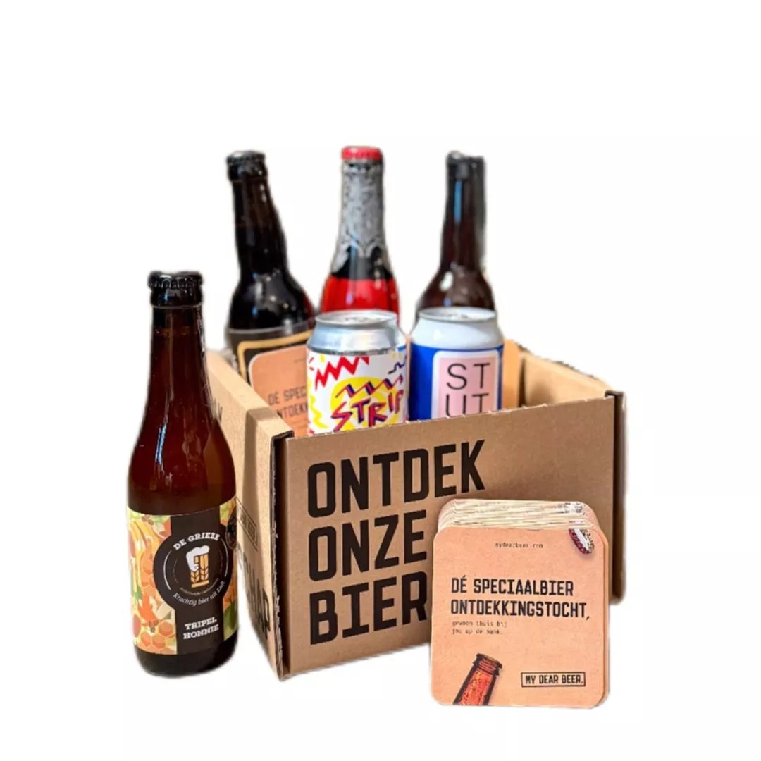 My Dear Beer proefpakket klein – 6 unieke speciaalbieren in een verrassend pakket